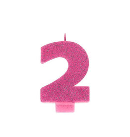 Glitter Candle - #2 - Pink