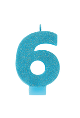 Glitter Candle #6 - Blue
