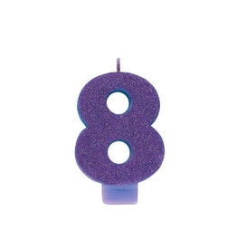 Glitter Candle #8 - Purple