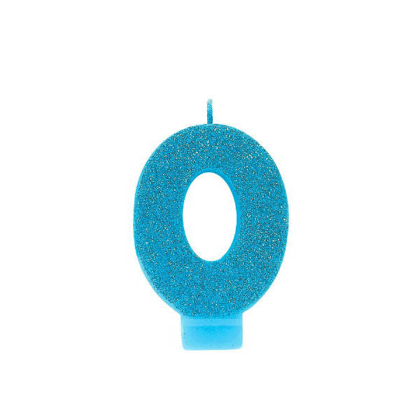 Glitter Candle #0 - Blue