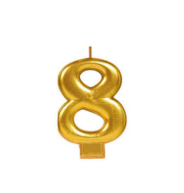 Gold Metallic Candle #8