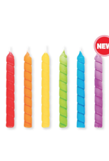 Creative Converting Large Rainbow Spiral Candles