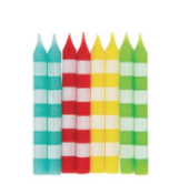 Unique Candles - Assorted Stripes