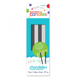 Candle - Sparkling Birthday Candles - Black & White