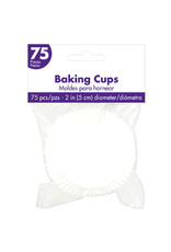 Baking Cups - White (75 pcs)