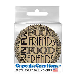 Cupcake Liners - Fun, Food, & Friends 32ct