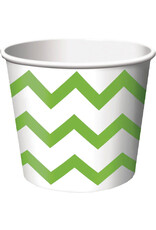 Creative Converting Treat Cup - Fresh Lime Chevron - 6pk