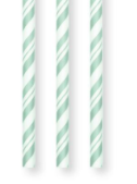 Creative Converting Straws - Striped Fresh Mint - 24ct