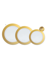 Creative Converting Metallic Rim 7" Plates - Gold 10ct