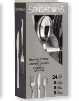 Creative Converting Metallic Assorted Cutlery - Silver