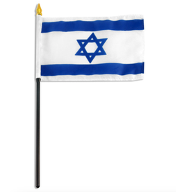 Online Stores Stick Flag 4"x6" - Israel