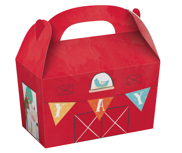 Barnyard Birthday Paper Treat Boxes