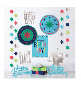 Modern Birthday Room Decorating Kit
