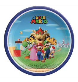 Super Mario Brothers 7" Round Plates