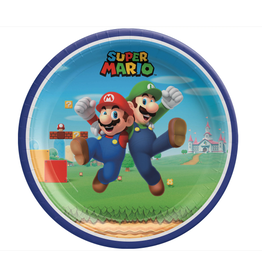 Super Mario Brothers 9" Round Plates