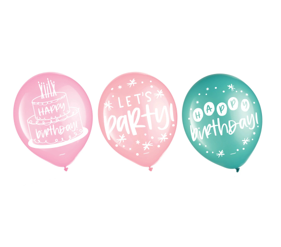 Happy Cake Day Latex Balloons