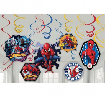 6 Swirls 3 Swirls w/Paper Cutouts, 7" 3 Swirls w/Paper Cutouts, 5"