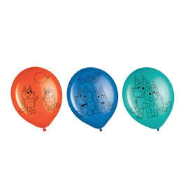 Bluey Latex Balloons  - 6ct