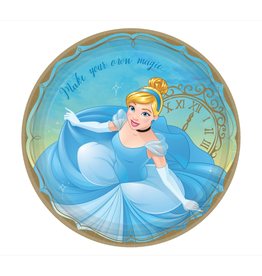 Disney Princess Round Plates, 9" - Cinderella