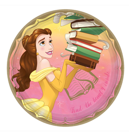 Disney Princess Round Plates, 9" - Belle