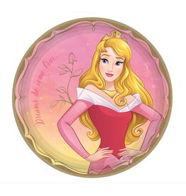 Disney Princess Round Plates, 9" - Aurora