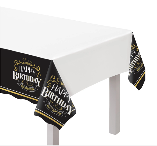 Better with Age Birthday Plastic Table Cover