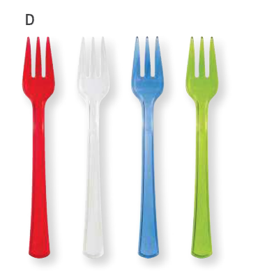 Creative Converting Mini Forks - Assorted Colors - 24 Ct