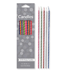 Creative Converting Candle - Skinny Party Candle - Two Tone