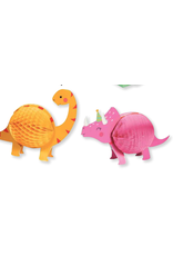 Creative Converting Girl Dino Party -3D Shaped Centerpiece