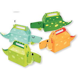 Creative Converting Boy Dino Party - 3D Favor Box 4ct