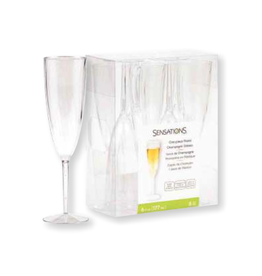 Creative Converting Champagne Glass 6oz - 8ct Clear