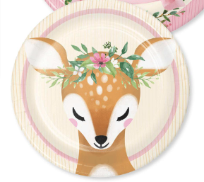 Creative Converting Deer Little One - 7" Plate