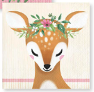 Creative Converting Deer Little One - Beverage Napkin