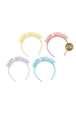 Creative Converting Happy Birthday Glitter Headbands - 4ct