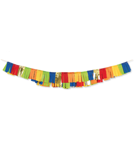 Creative Converting Tissue Fringe Garland - Primary Colors