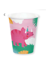 Creative Converting Girl Dino Party - 9 oz Cup