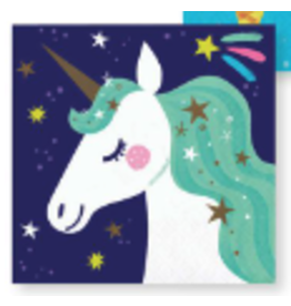 Creative Converting Unicorn Galaxy - Beverage Napkin