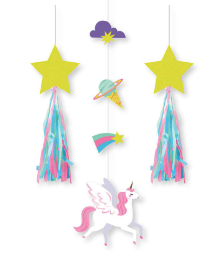 Creative Converting Unicorn Galaxy - Hanging Cutouts
