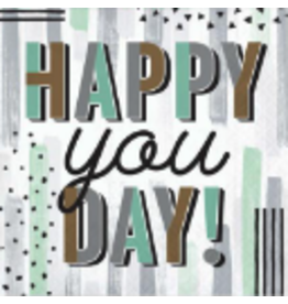 Creative Converting Minted Milestone - Beverage Napkins