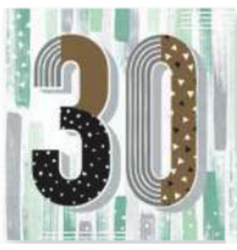 Creative Converting Minted Milestone - Lunch Napkins - 30