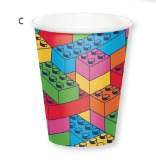 Creative Converting Block Bash - 9oz Cup