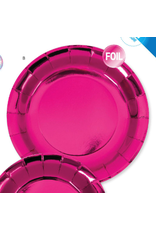 Creative Converting Turning Pink - Hot Pink Foil - 9" Plate