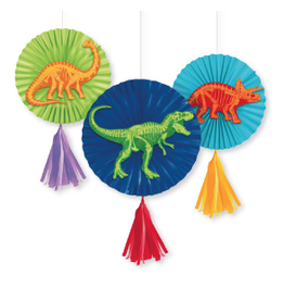 Creative Converting Dino Dig - Hanging Paper Fans