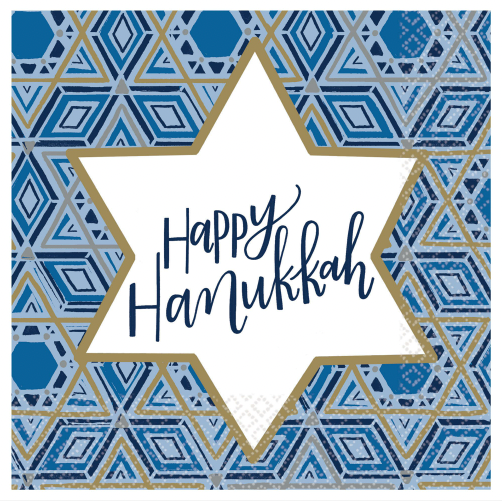 Amscan - Holiday Hanukkah Festival of Lights Luncheon Napkins  36 ct