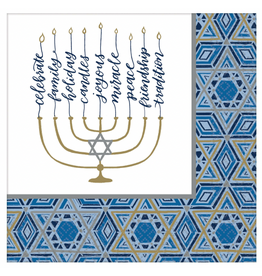 Amscan - Holiday Hanukkah Festival of Lights Dinner Napkins 36 ct
