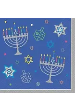 Eight Happy Nights Hanukkah - Luncheon Napkin 36 ct
