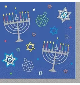 Eight Happy Nights Hanukkah - Luncheon Napkin 36 ct