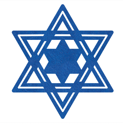 Amscan - Holiday Star of David Placemat  16.5"
