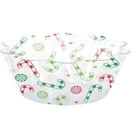 Creative Converting Candy Cane Fluted Bowl