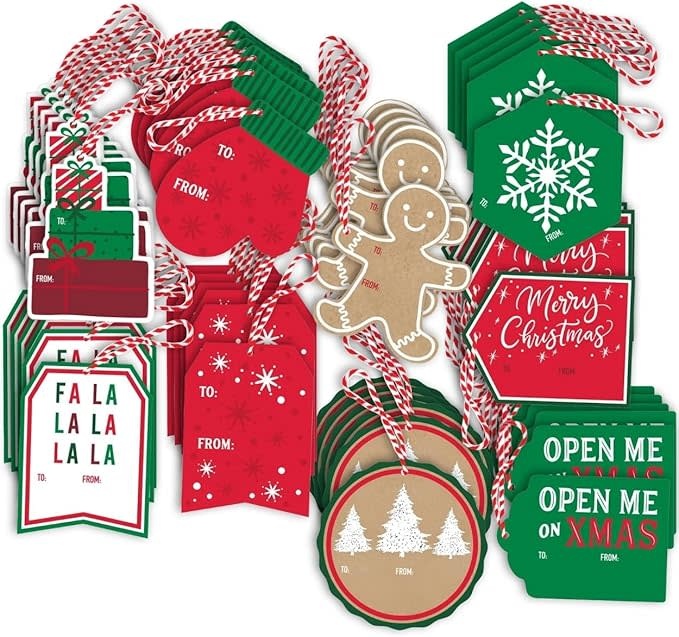 Amscan - Holiday Christmas Novelty Gift Tag Set  (6/144)